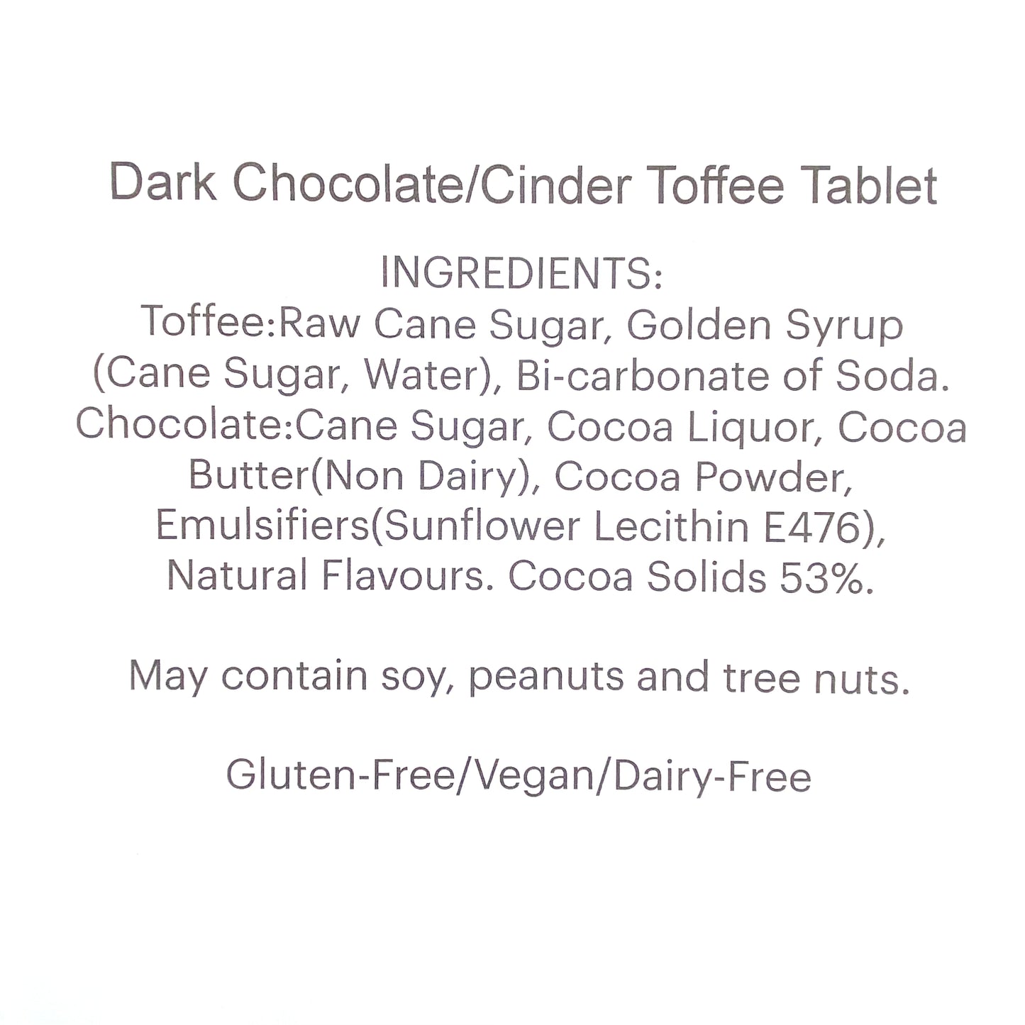 Tablet - Cinder Toffee Dark Chocolate