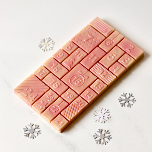 Christmas Countdown Advent Tablet - Pink Blush White Chocolate