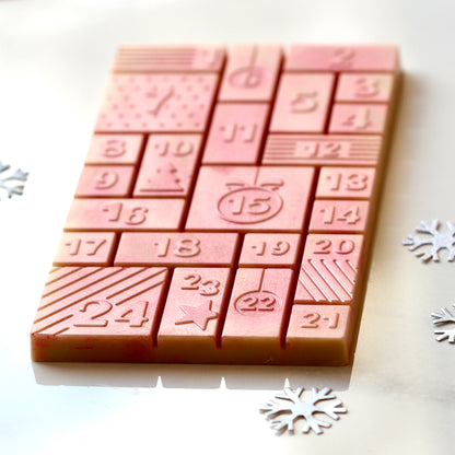 Christmas Countdown Advent Tablet - Pink Blush White Chocolate